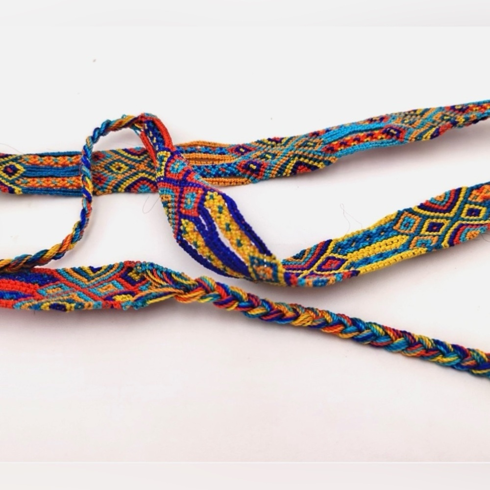 Consuela large friendship bracelet, bag charm